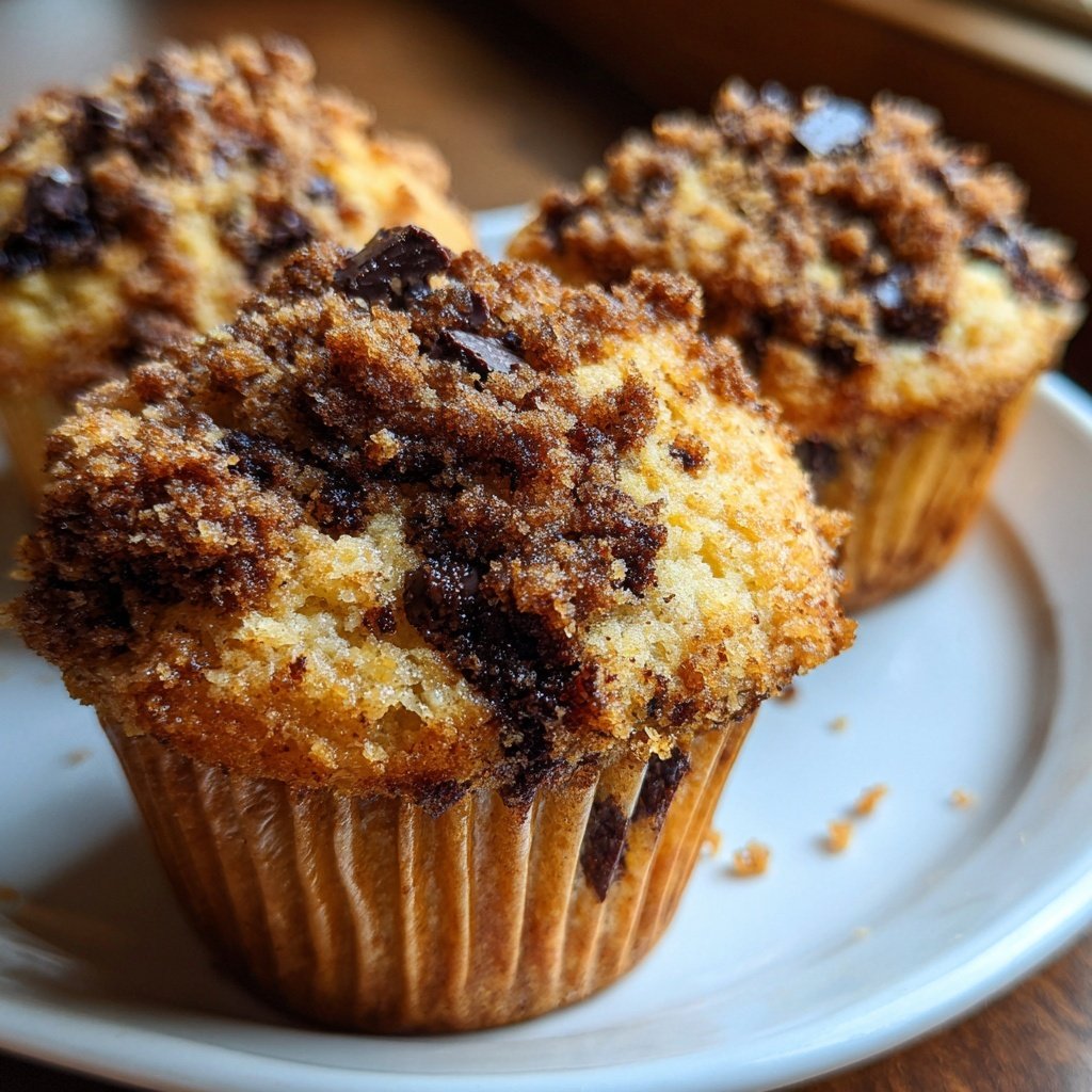Muffins mit Schoko-Crunch