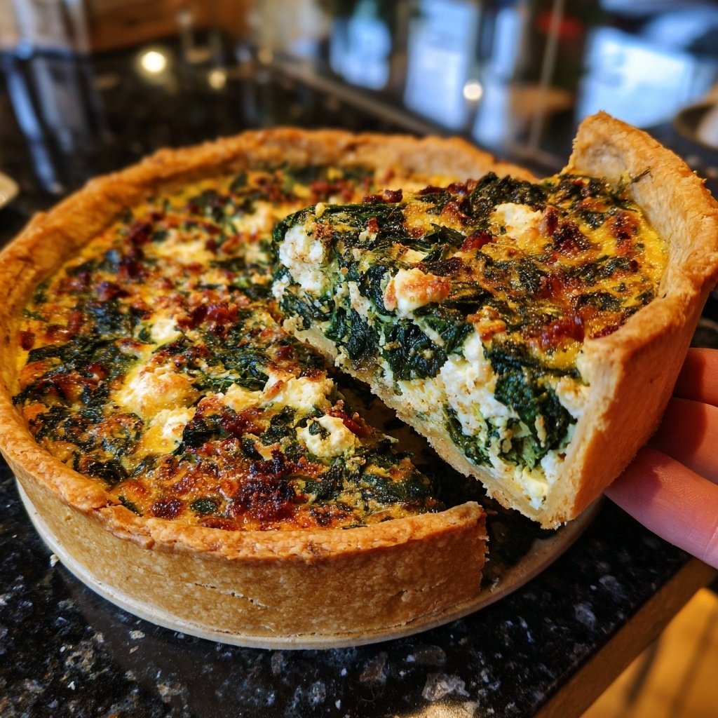 Spinat-Feta-Quiche