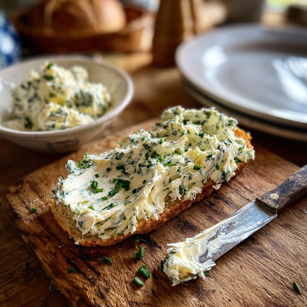 Kräuterbutter Mit Knoblauch Und Schnittlauch