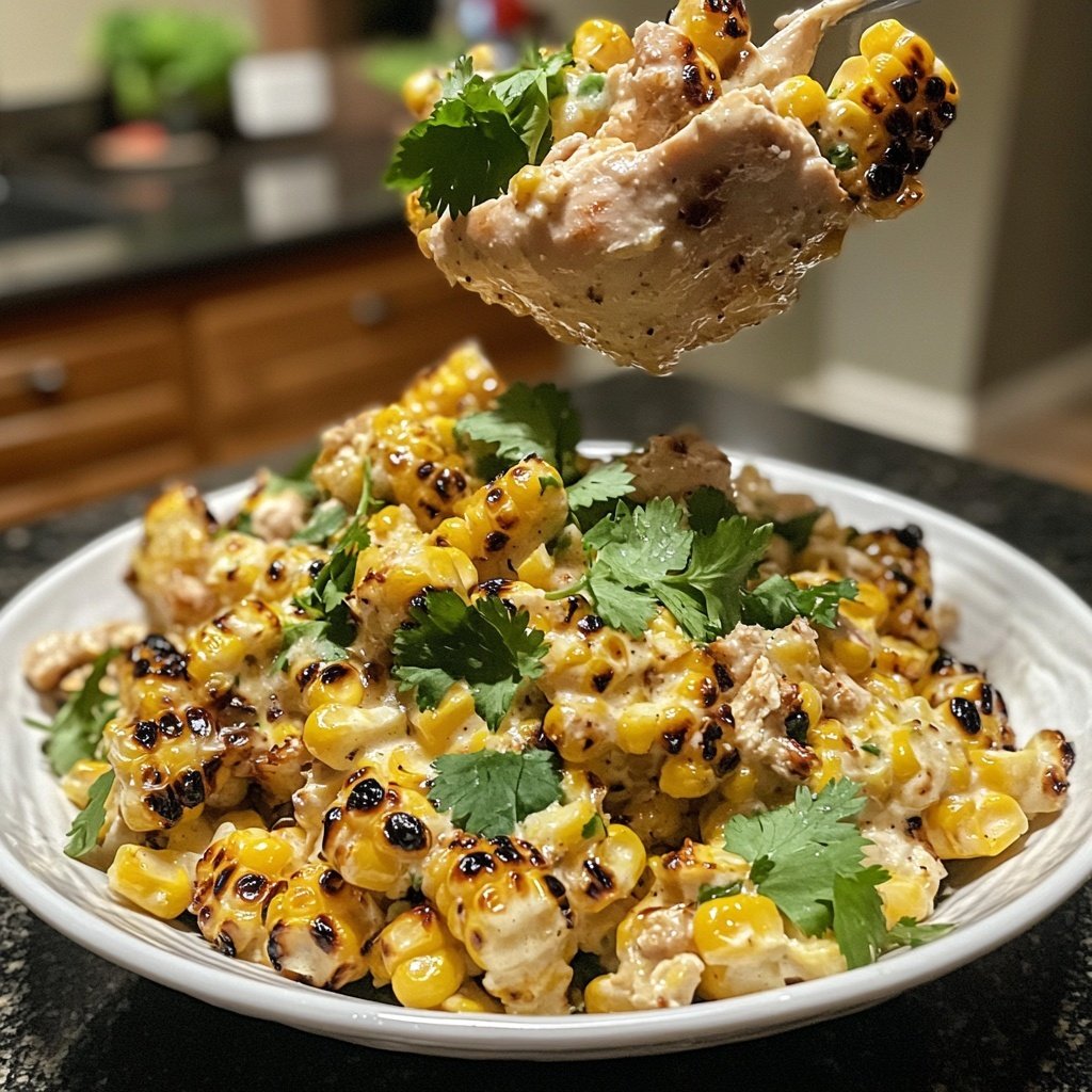 Street Corn Hähnchen Reis Bowl