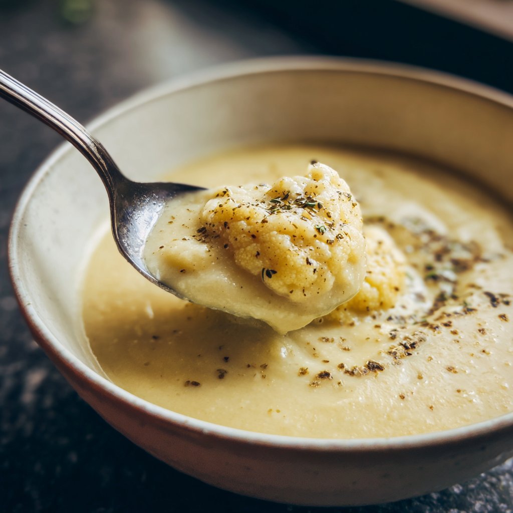 Blumenkohlsuppe cremig vegan