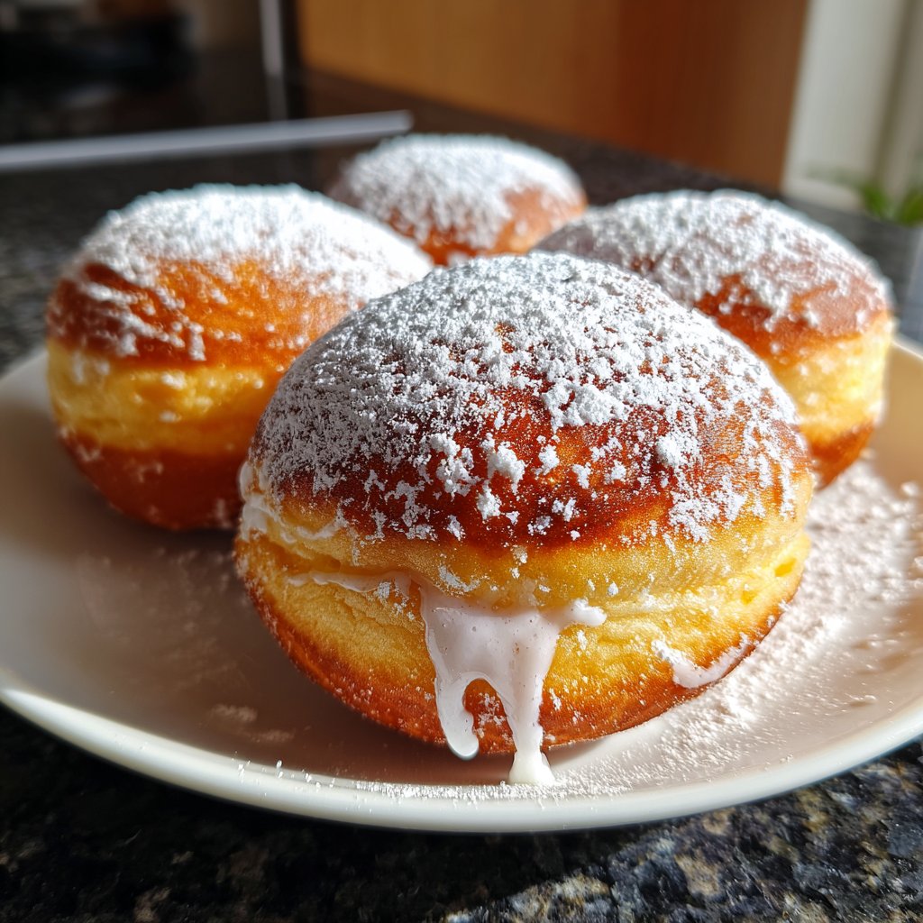 Quarkbällchen mit Joghurtteig