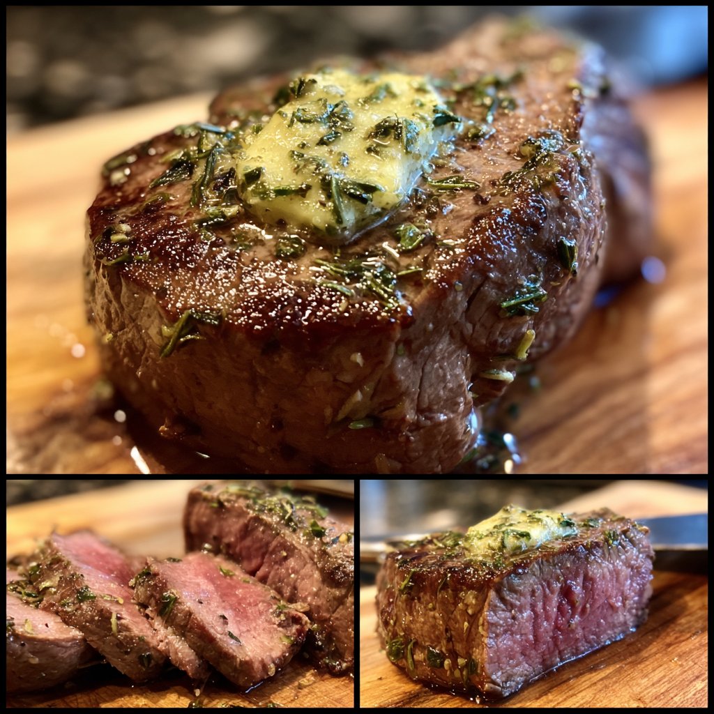Rinderfilet mit Kräuterbutter