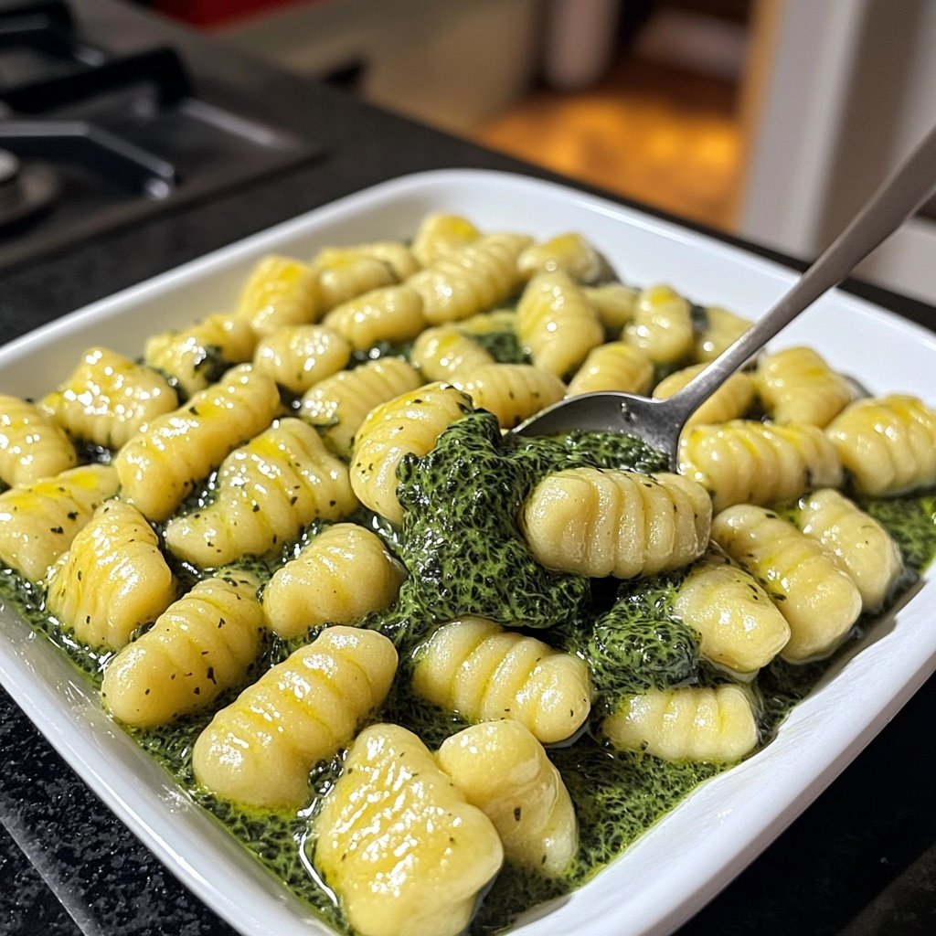 Gnocchi mit Spinat-Sahne-Sauce